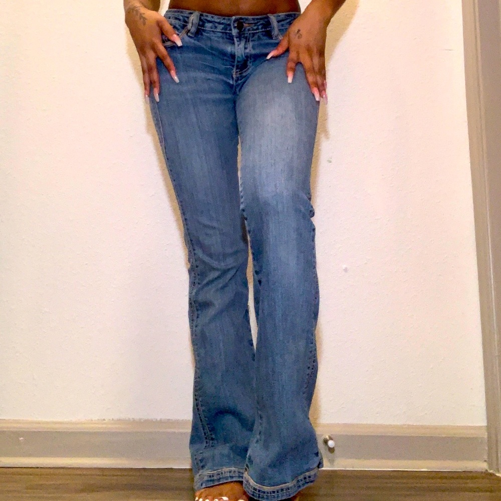 Vintage Flared Denim Jeans